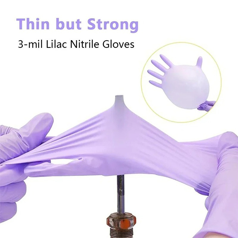 50/100pcs Purple Nitrile Glove - Exam Glove Nitrile recension och pris
